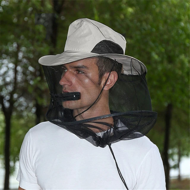 Mosquito Head Net Hat Mesh Protection Bugs Bees Pest for Hiking Fishing  Mesh Cap - AliExpress