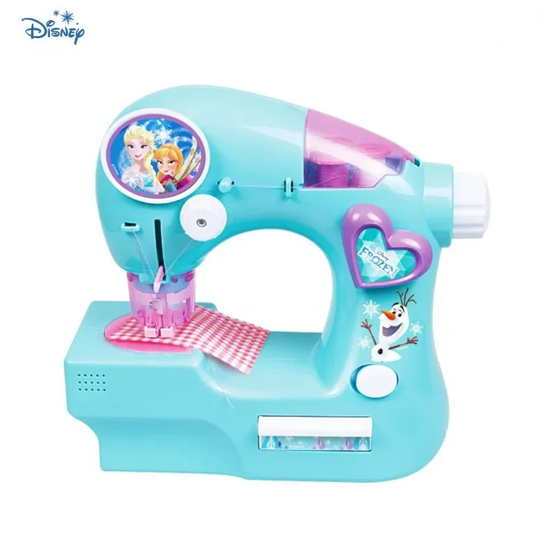 High Quality Disney Frozen Mini Electric sewing machine Handmade toy play house toys for kids best Birthday Christmas Gift 3