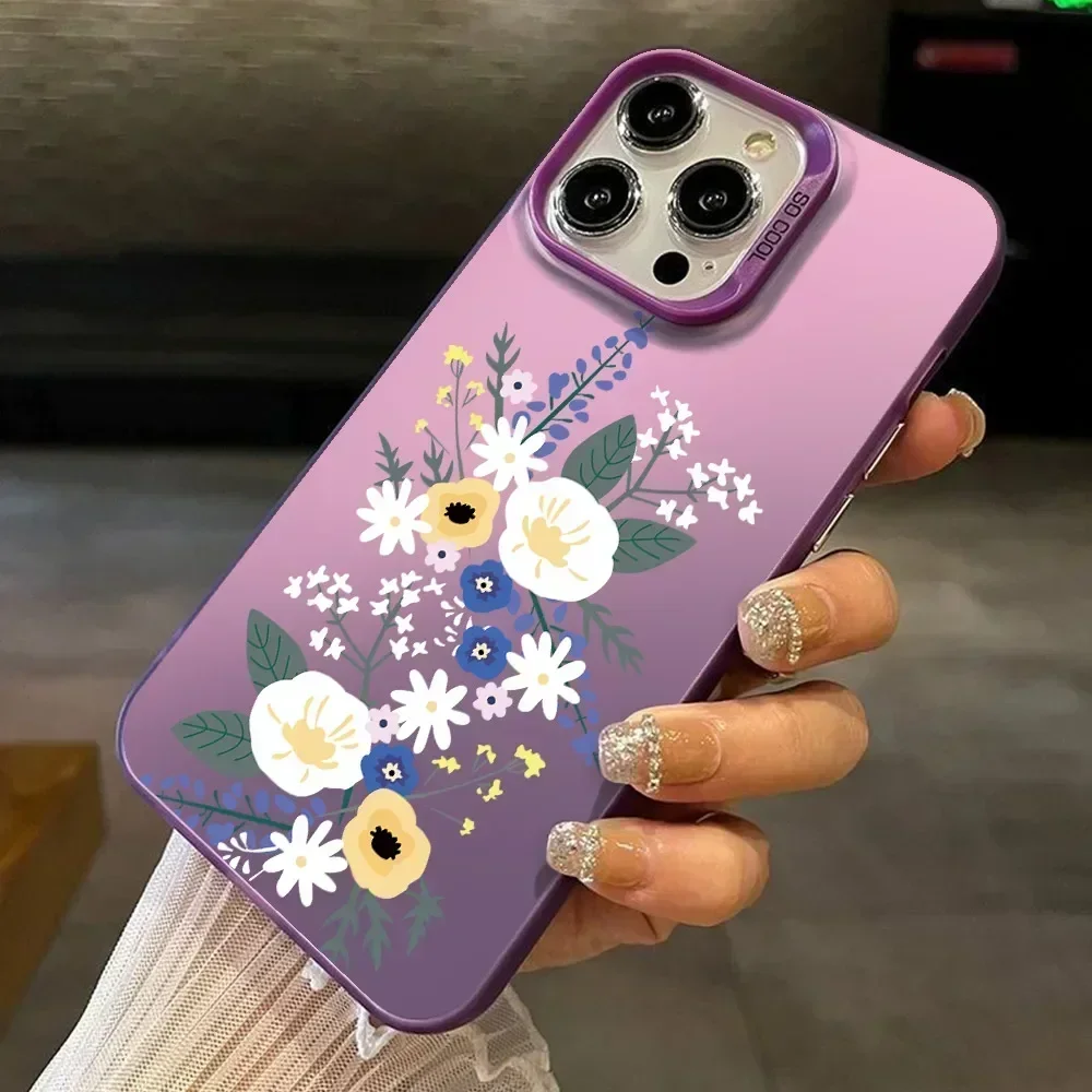Luxury Floral Shockproof IMD Bumper Case