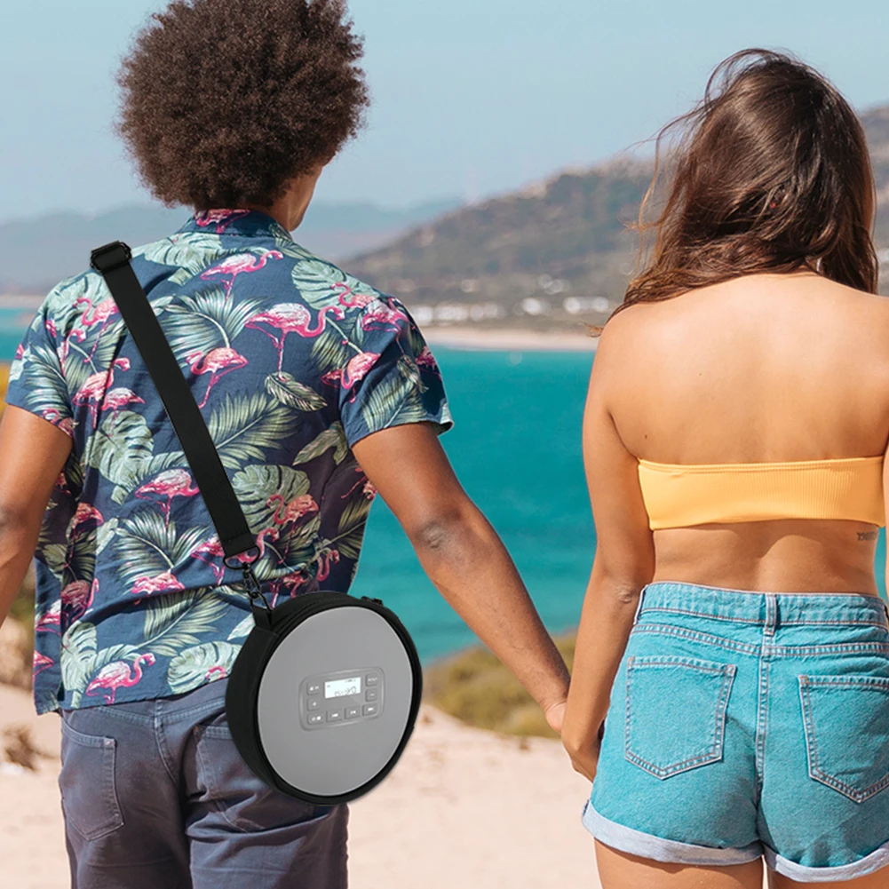 조절 가능한 스트랩 허리 밴드가 있는 DVD 케이스, DVD 지갑 홀더, CD 케이스 홀더, 휴대용 CD 플레이어 케이스 (자동차, 가정, 여행용)