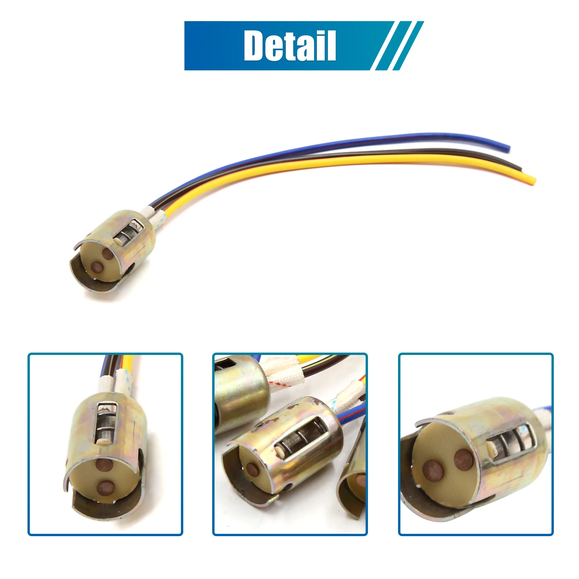 Portalampada Portalampada, 10PCS 1156 Portalampade Portalampada LED Indicatore di Direzione con Cablaggio da 3,5 Pollici DC 12V Flessibile