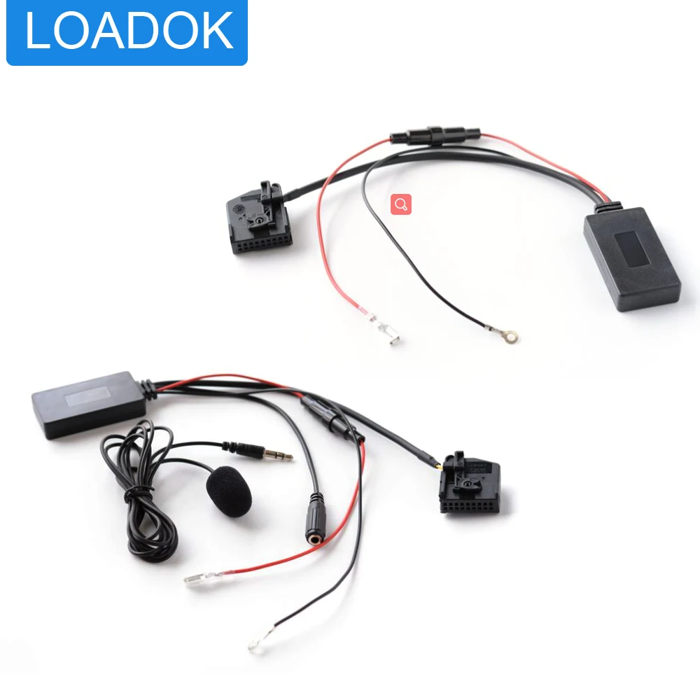 

Автомобильный Bluetooth-музыкальный аудиоприемник Φ кабель микрофон Hands Free Mic адаптер для Mercedes Benz W202 W203 W209 W211 W461