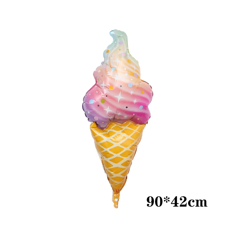 Colorful Candy Ice Cream Foil Balloons for Baby Shower or Birthday Party Decorations