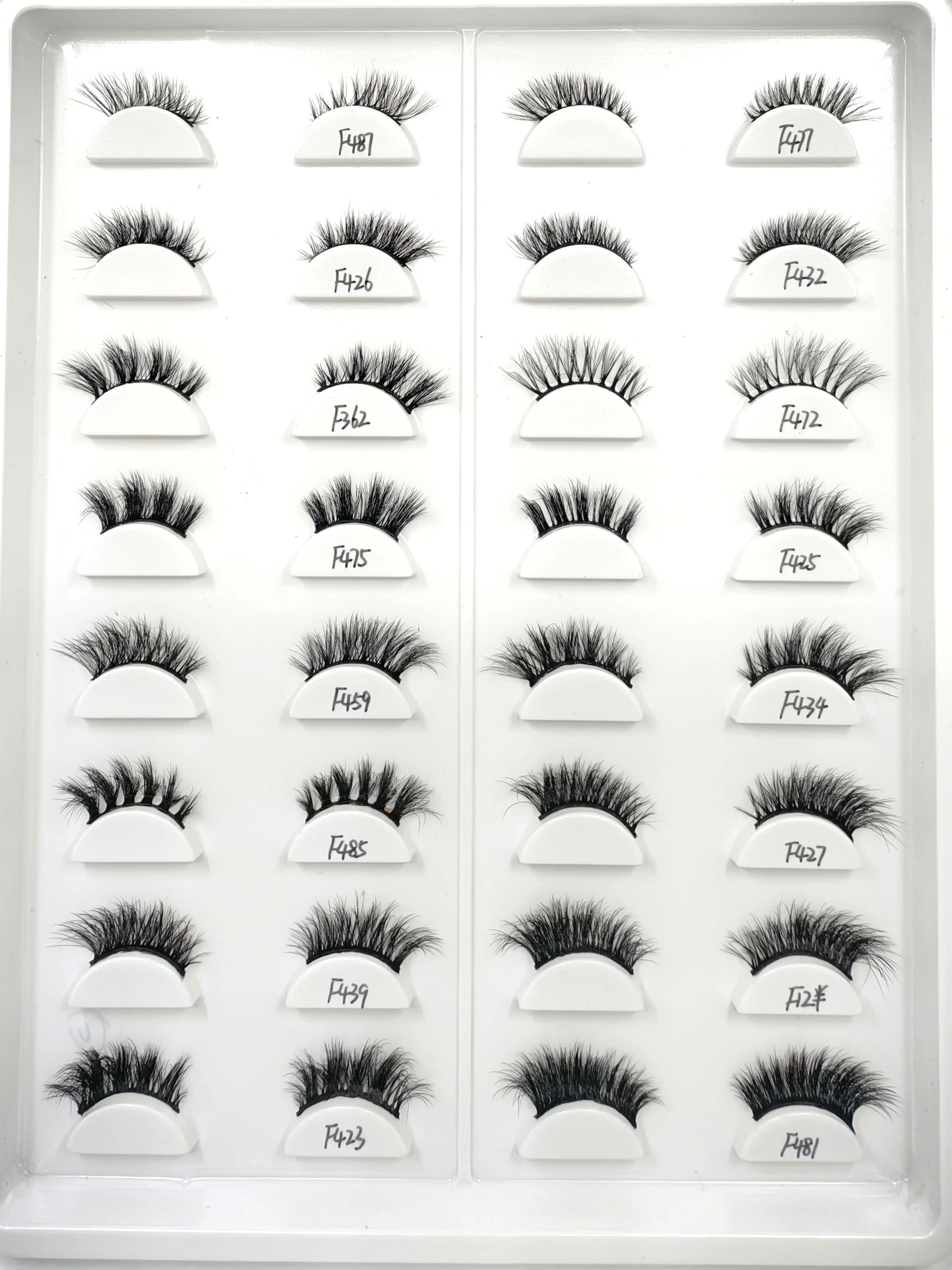 100pcs 3D real mink half eyelashes customized box Personal custom logo false eyelash bulk free fast shipping DHL/UPS Small batch 6