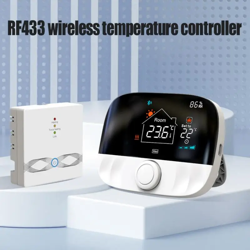 Tuya Wireless RF433 Gas Wall Furnace Thermostat Child Lock Memory Function  Smart Home Thermostats Floor Heating Water Gas Boiler - AliExpress