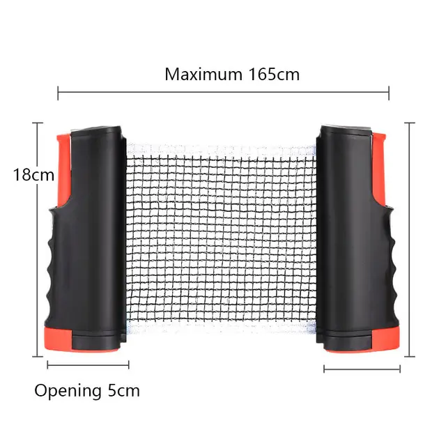 Portable Table Tennis Net Rack 1.65M Free Telescopic Ping Pong rack High Quality Plastic 6