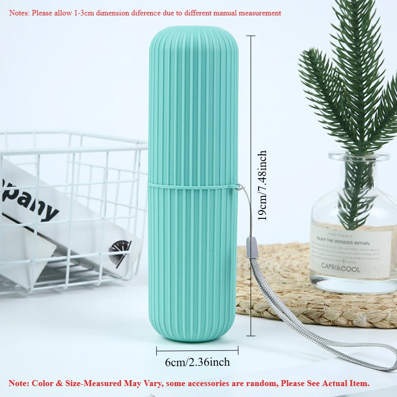 Toothbrush holder 1pc portable bathroom toothpaste storage case box organizer travel toiletries