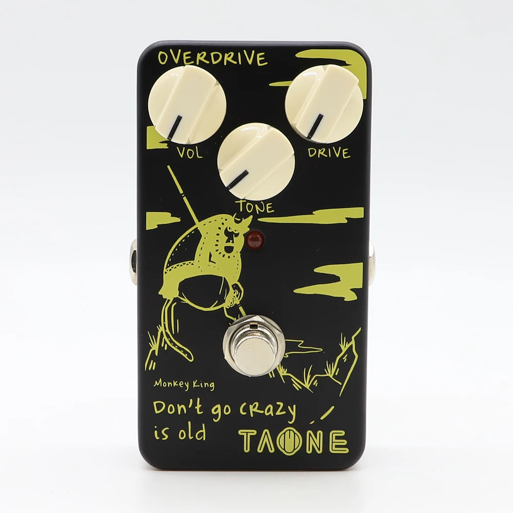 

MOEN Taone Electric Guitar Pedal OVERDRIVE Volume Drive Tone Control Output Input Jack 3PDT True Bypass DC 9V Power Supply