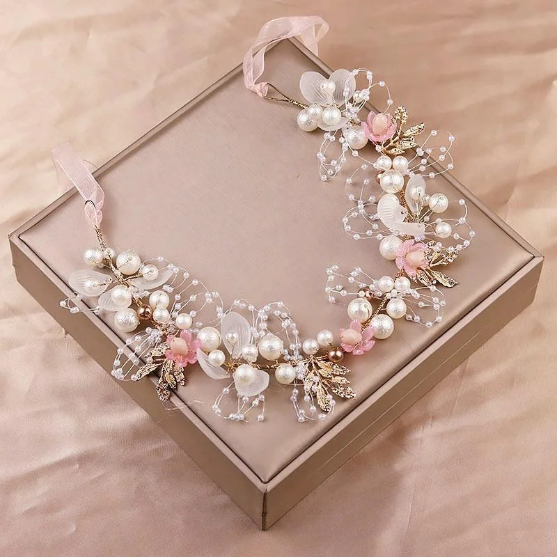 Neue Kinder Kranz Headbreads Prinzessin Tiara Krone Dekoration Braut Brautjungfer Hochzeit Fotografie Urlaub Foto Kopfschmuck – Detail 8