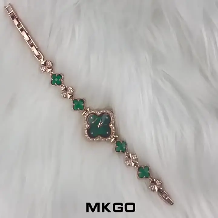 MKGO Фирменные новые роскошные модные женские кварцевые часы в стиле ретро