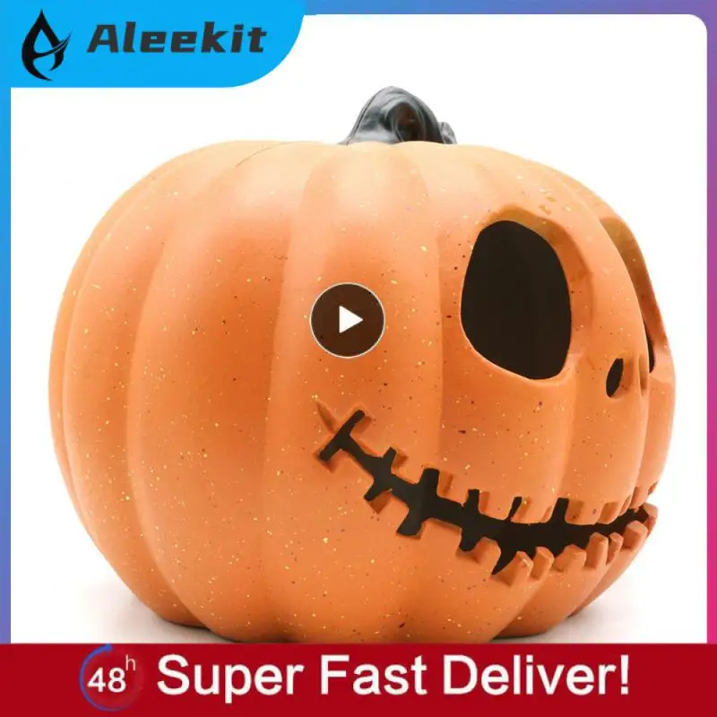 Halloween Pumpkin Led Light Lamp Creative Lantern Decoration Flashing Light Gypsophila Ghost Festival Dress Up Glowing