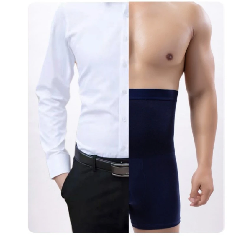 Description Picture 5 of itemWinter Men's Boxer Shorts High Waist  Added Velvet Keep Warm Underwear U Convex Pouch Panties Body Sculpting Shapewear Shorts