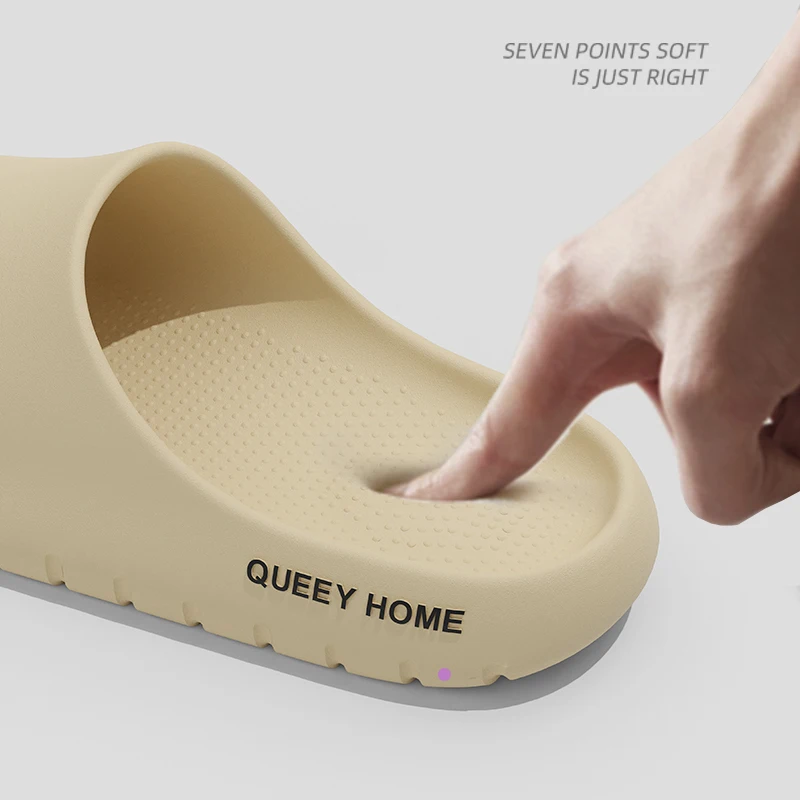 Queeyhome Men Slippers EVA Thick Soled Soft Sandals New Summer Fashion Non Slip Indoor Outdoor Beach Women Shoes — view 5