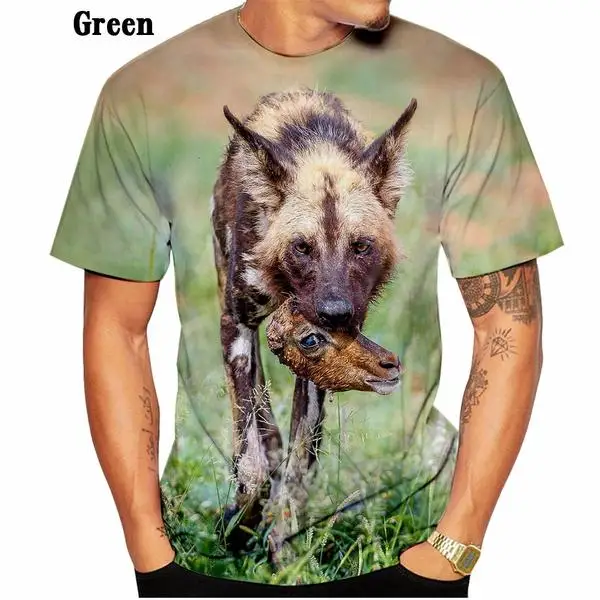 Men's Oversized 3D Print T Shirt