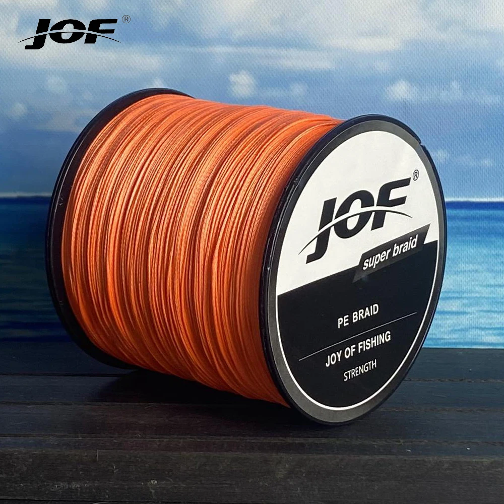 JOF 1.0-8.0# 8 Strands Saltwater Durable Woven 100% PE Fishing Line Multifilament Carp Fly Wire 300-1000M  Smooth Pesca Jig Tool