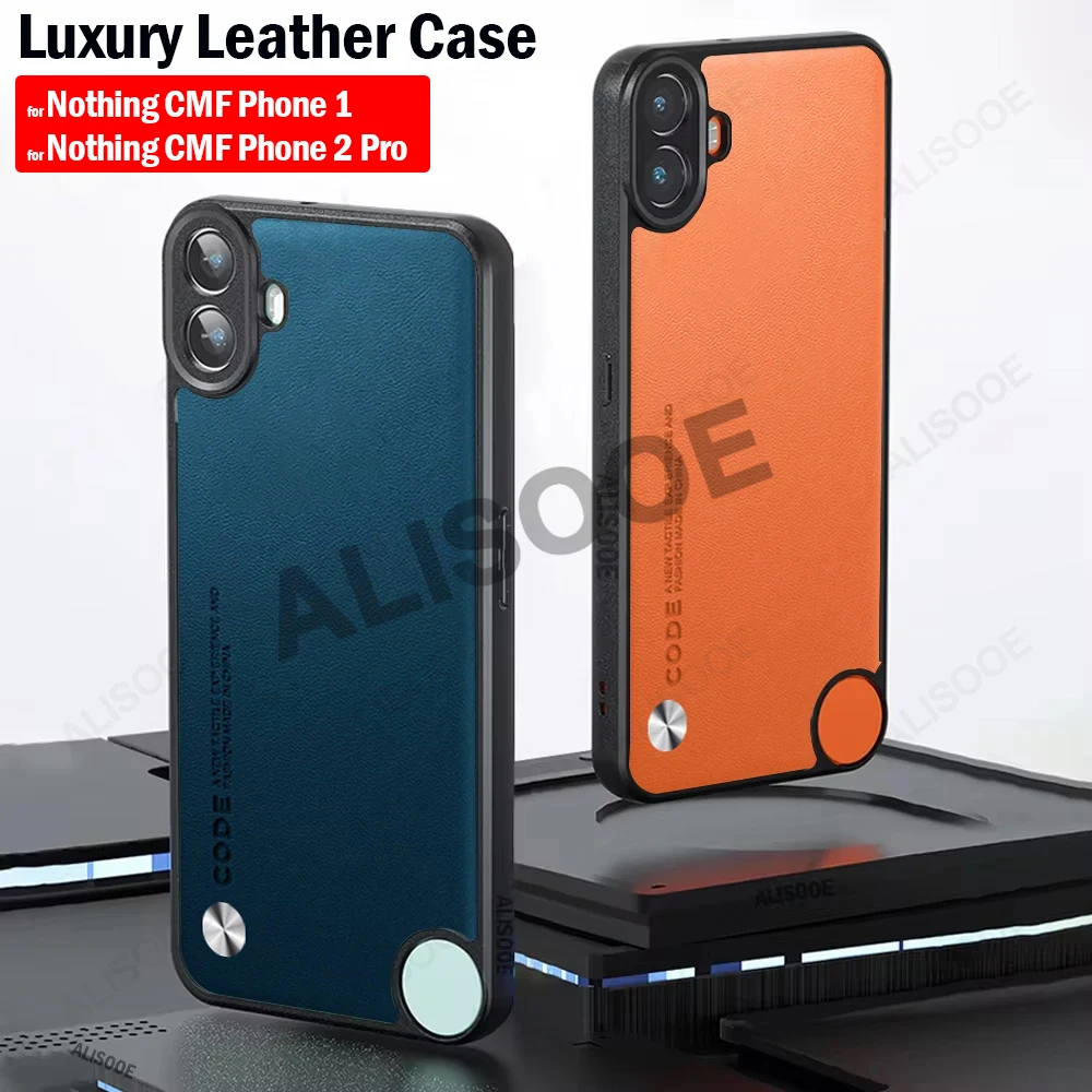 Luxury Shockproof PU-Leather Fiber Texture Phone Case Cover