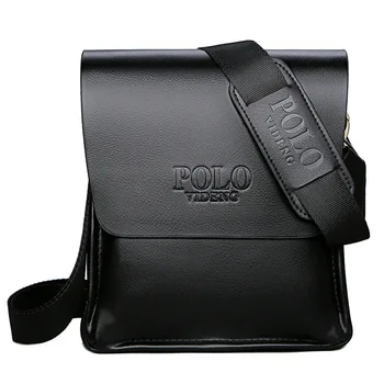 Borsa a tracolla POLO da uomo Borsa a tracolla verticale stile business casual Borsa da uomo alla moda in pelle di alta qualità Pendolarismo quotidiano