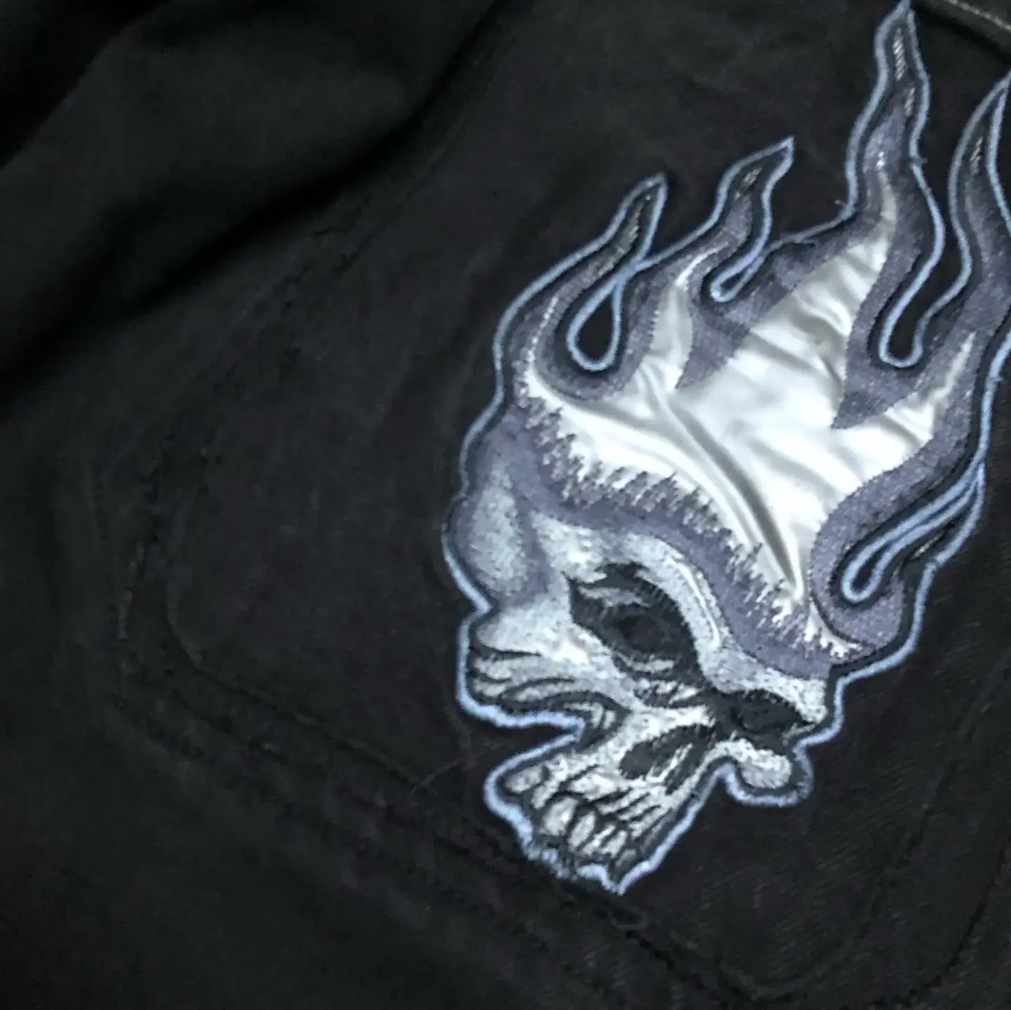 JNCO Y2K 힙합 해골 그래픽 프린트 헐렁한 청바지, 레트로 데님 바지, 남성 여성 하라주쿠 고딕 하이 웨이스트 와이드 팬츠, 신제품