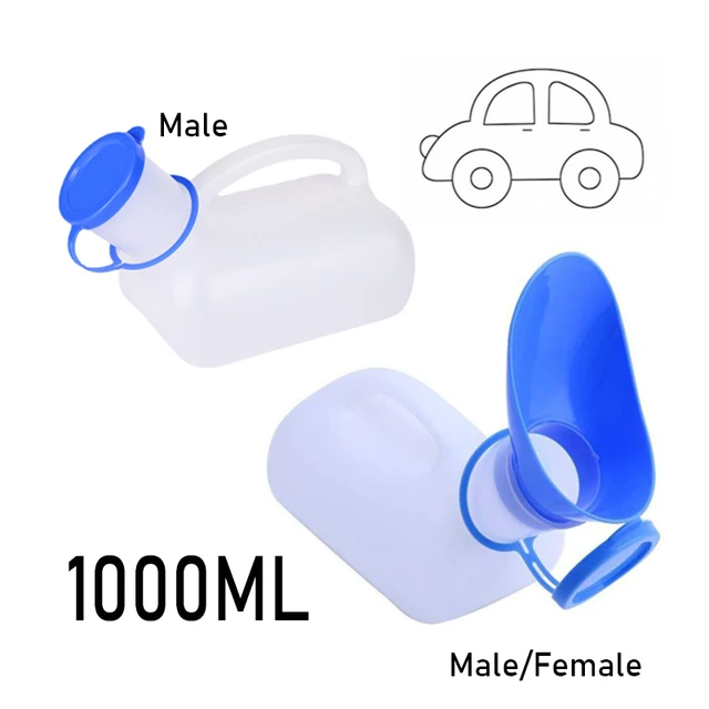 Urinoir d'urgence portable pour homme et femme, bouteille de pipi, bleu,  sortie, voyage, camping, voiture, toilette, haute qualité, 750ml, 1 pièce