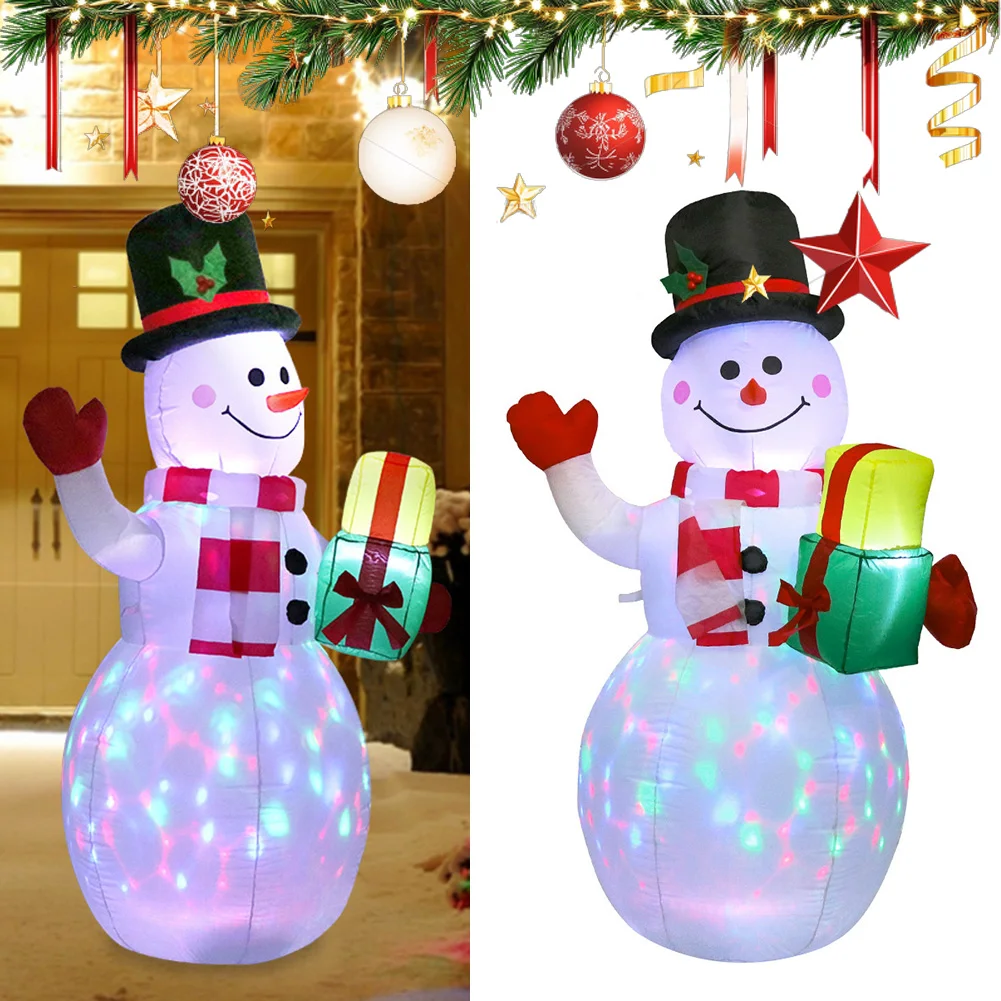 Christmas Inflatable Decorations Outdoor Garden Courtyard Decoration Large Snowman Santa Claus Christmas Tree Inflatable Gifts