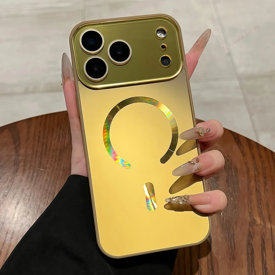รูปสินค้า เคสแม่เหล็กกลิตเตอร์หรูสำหรับ iPhone 17/16 Pro Max
