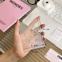 10pcs/Pack B8 Hard Cover Star Heart Sleeves For Holo Postcards Top Load Films Photocard Game Cards Protector 2
