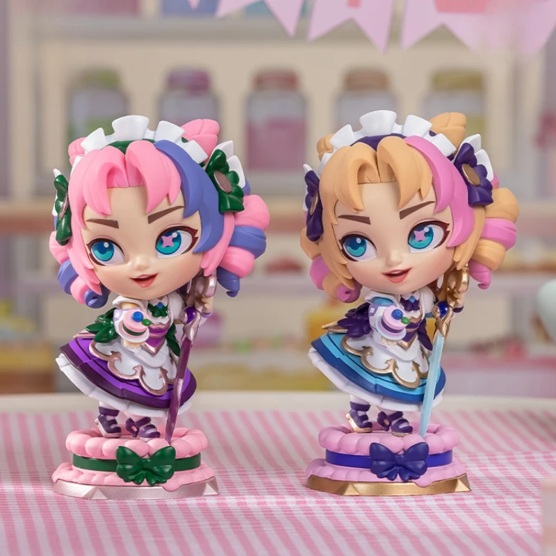 

Game League of Legends LOL Coffee Sweetheart Gwen Doll Regular & Vanilla Cream Dazzle Color Set of Doll Model Toy Doll Kawaii