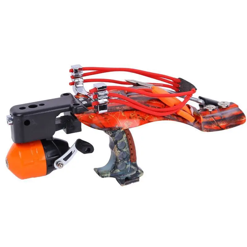 

Full Set Fishing Slingshot Shooting Hunting Slingshot Catapult Arrow Bow Fishing Reel Stainless Steel Slingshot Outdoor Tools
