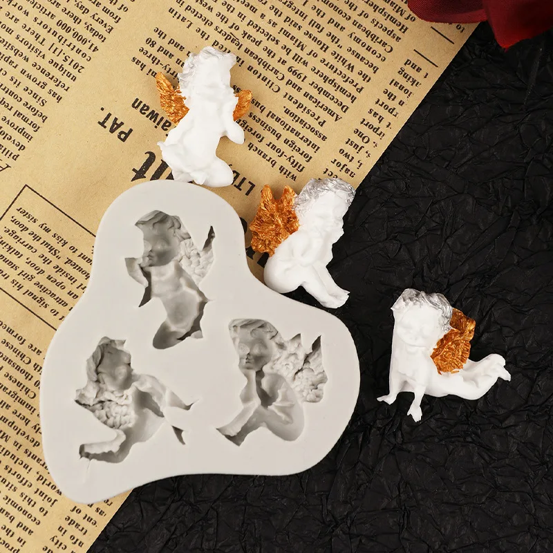 

Angel Silicone Mold DIY Cake Fondant Decoration Pastry Dessert Confectionery Craft Decoration Kitchen Baking Accessories Tools