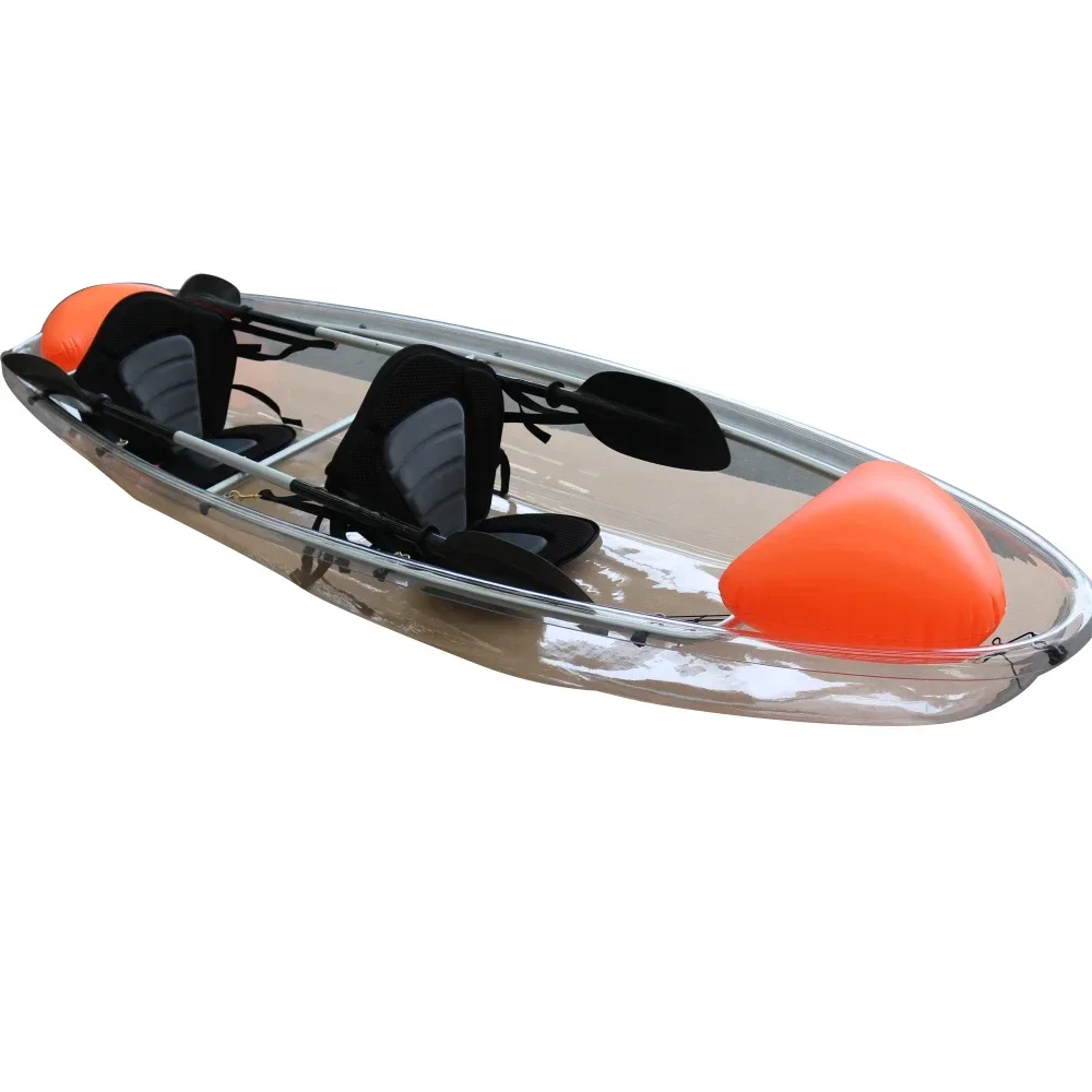 

A crystal Ocean Clear Bottom Double Transparent Kayak Clear Fishing kayak