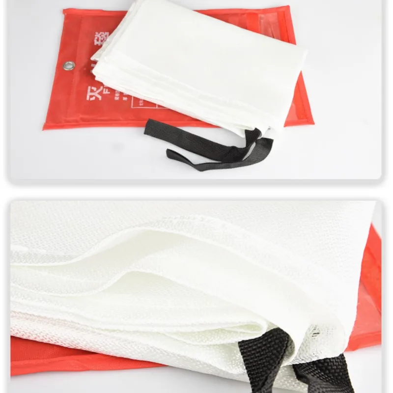 1pc fire blanket 1m x 1m Home kitchen fire certification escape Fire-fighting glass fiber