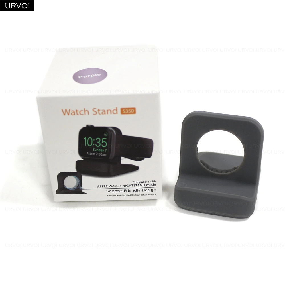 Holder for Apple Watch Series 9 8 7 6 5 4 3 2 1 SE Stand watchOS Nightstand keeper PC home charging dock silicone design