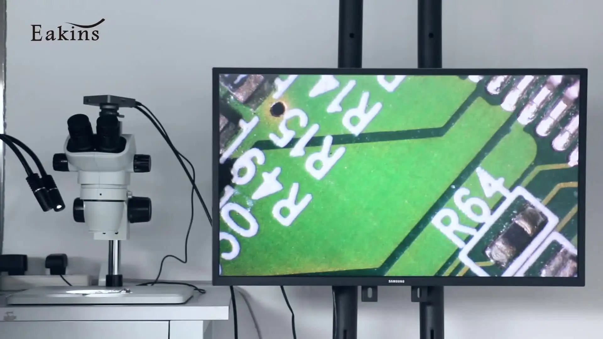 6 7X 33 5X-45X зум промышленный лабораторный тринокулярный стереомикроскоп 4K HDMI USB