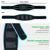 Smart EMS Abdominal Trainer Muscle Stimulator Toner Fitness Vibration Waist Belt Body Slimming Belt Electric Weight Loss Unisex - Image 3