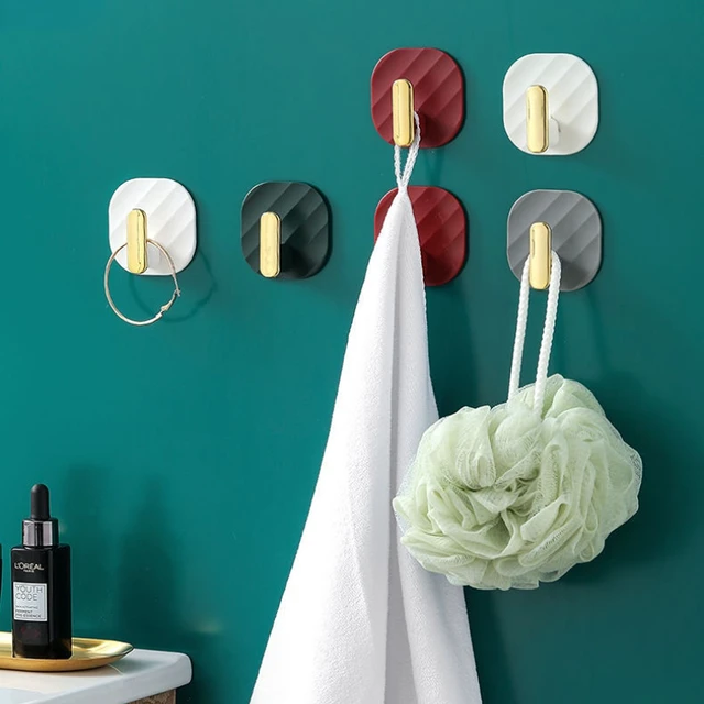 4Dcs Lyukasztás Nélküli Horgos Ajtó Hátsó Akasztó Fürdőszoba Konyhai Kiegészítő Falhook Traceless Ruha Kalap Kulcs Tárolóhorog Otthoni Szervező - Image 3