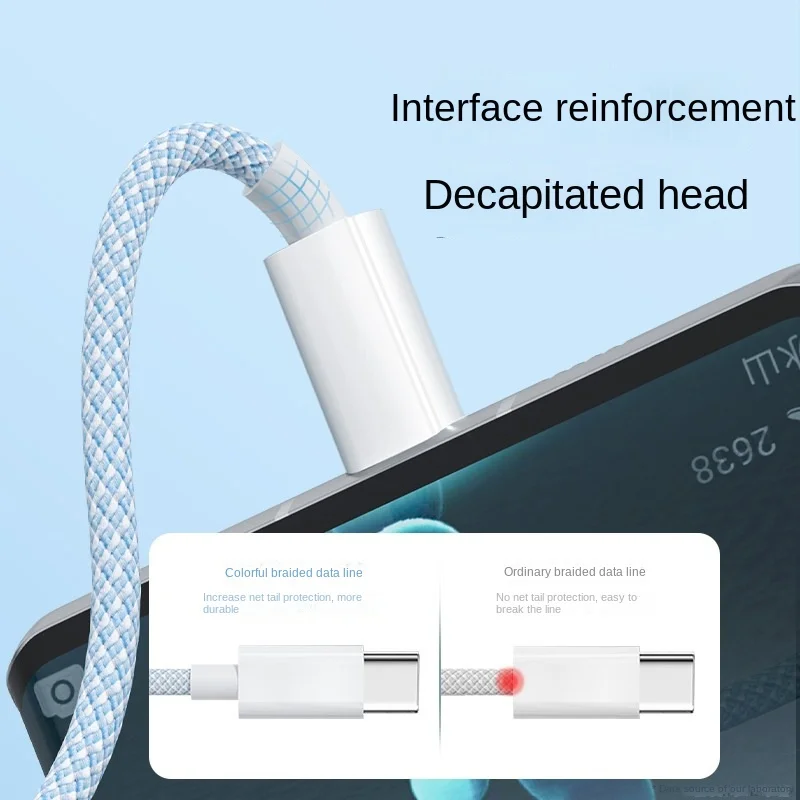 รูปสินค้า สายชาร์จเร็ว USB-C 3 in 1 สำหรับ iPhone 15 Huawei Samsung