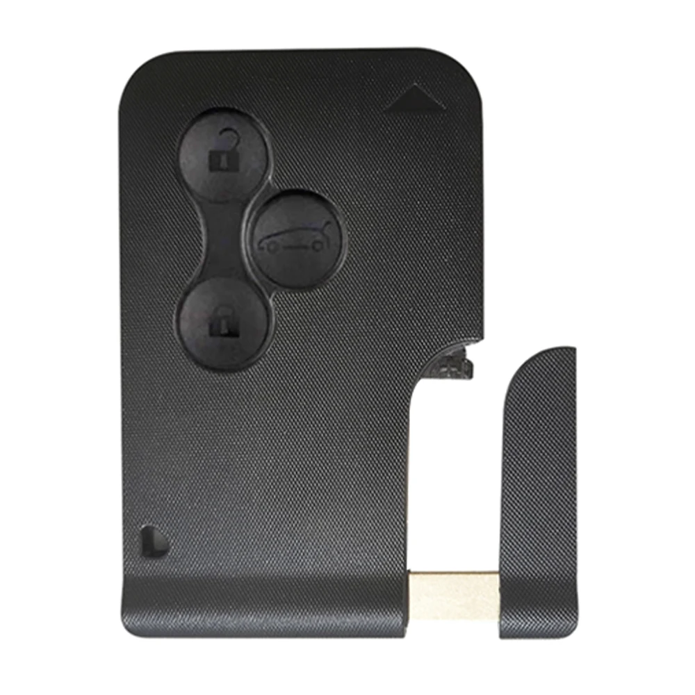 Uncut 3-Button Smart Key Remote Blank For Renault Megane, Scenic, Clio - Black, EAN 5060270650195