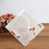 100pcs Hamburg Triangular Baking And Oil Proof Bags Donut Bakery Baking Food Packing Hand Wrapped Oilproof Kraft Bag - Image 6