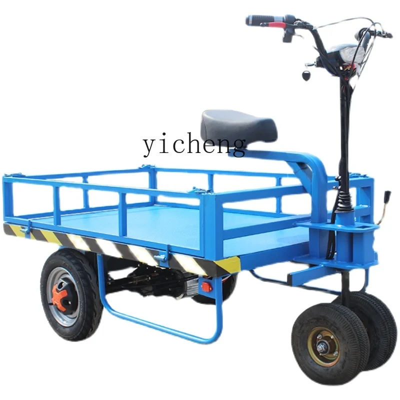 

Xl Electric Flat Truck Four-Wheel Hand Push and Pull Construction Site Greenhouse Inverted Donkey Transport Vehicle