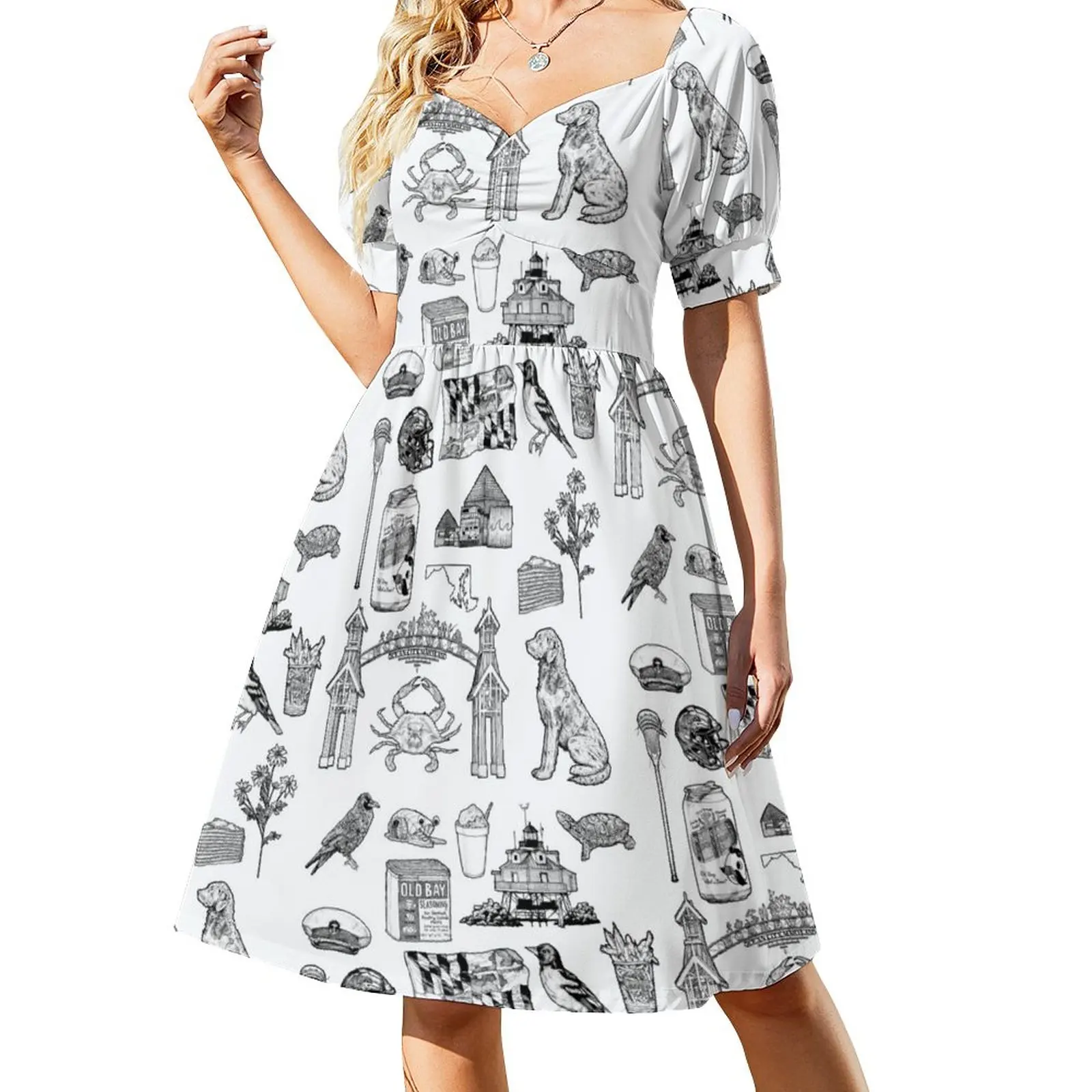 

Maryland Flash Sheet Sleeveless Dress Womens dresses womens clothing party dress women elegant luxury