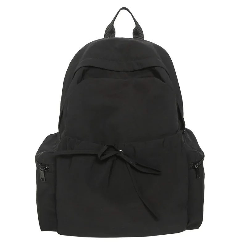 Japanese Ins Sweet Style Bow Lightweight Small Backpack High Value Fresh Fairy Shopping Outdoor Travel Double Shoulder Bag
