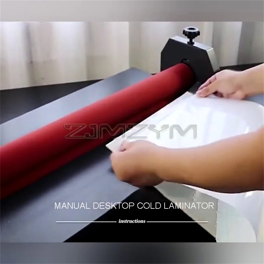 Heavy 25" Manual Laminating Machine Perfect Protect Cold Laminator Office Equipment 1pcs NEW Cold Roll Laminator