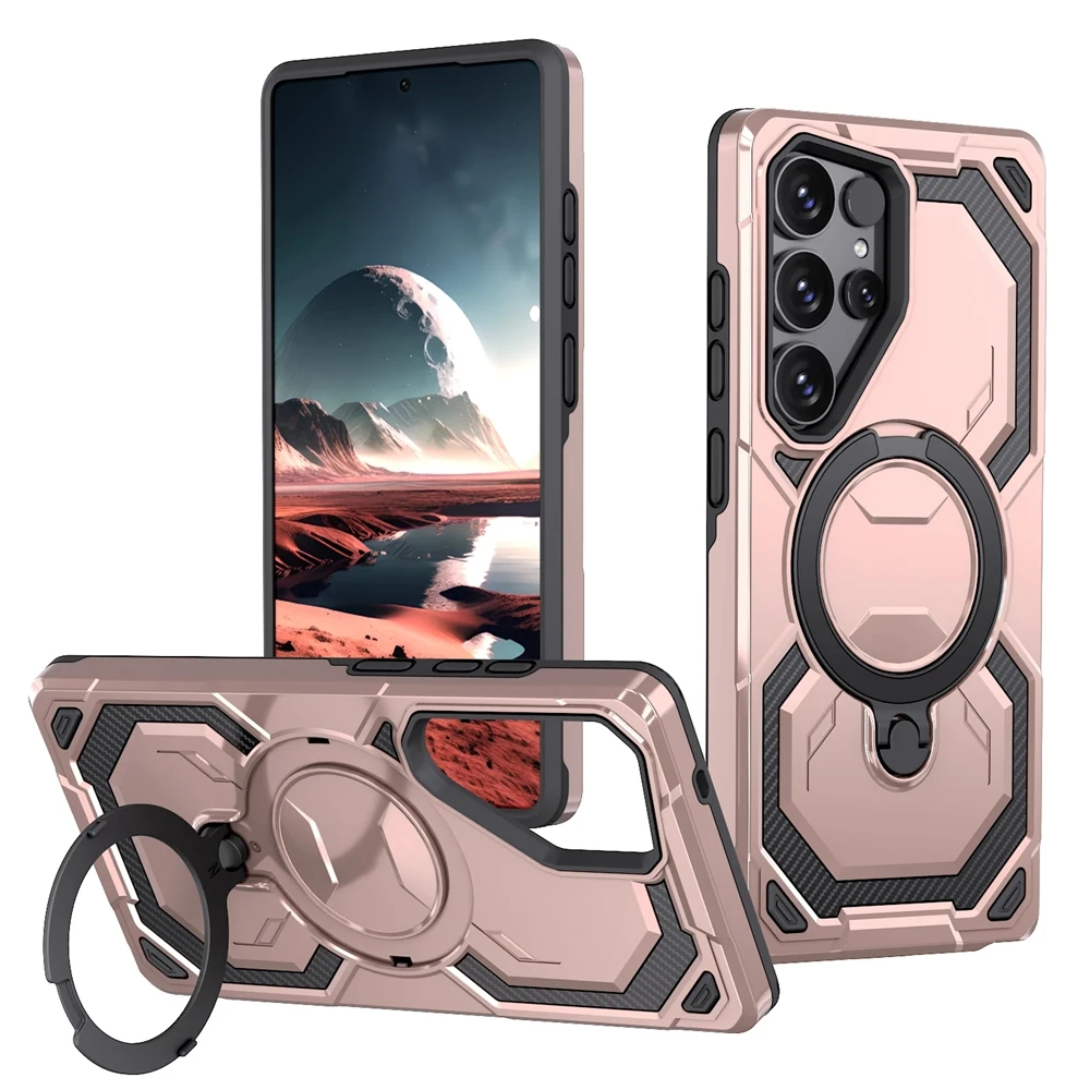 Magnetic Sagsafe Armor Case with Wireless Charging Capability
