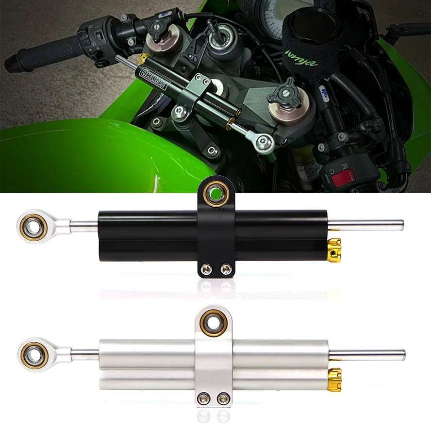 Dancaro 26cm Motorcycle Steering Damper Riding Speed Wobble Balanced Bar Safety Weaving Control
