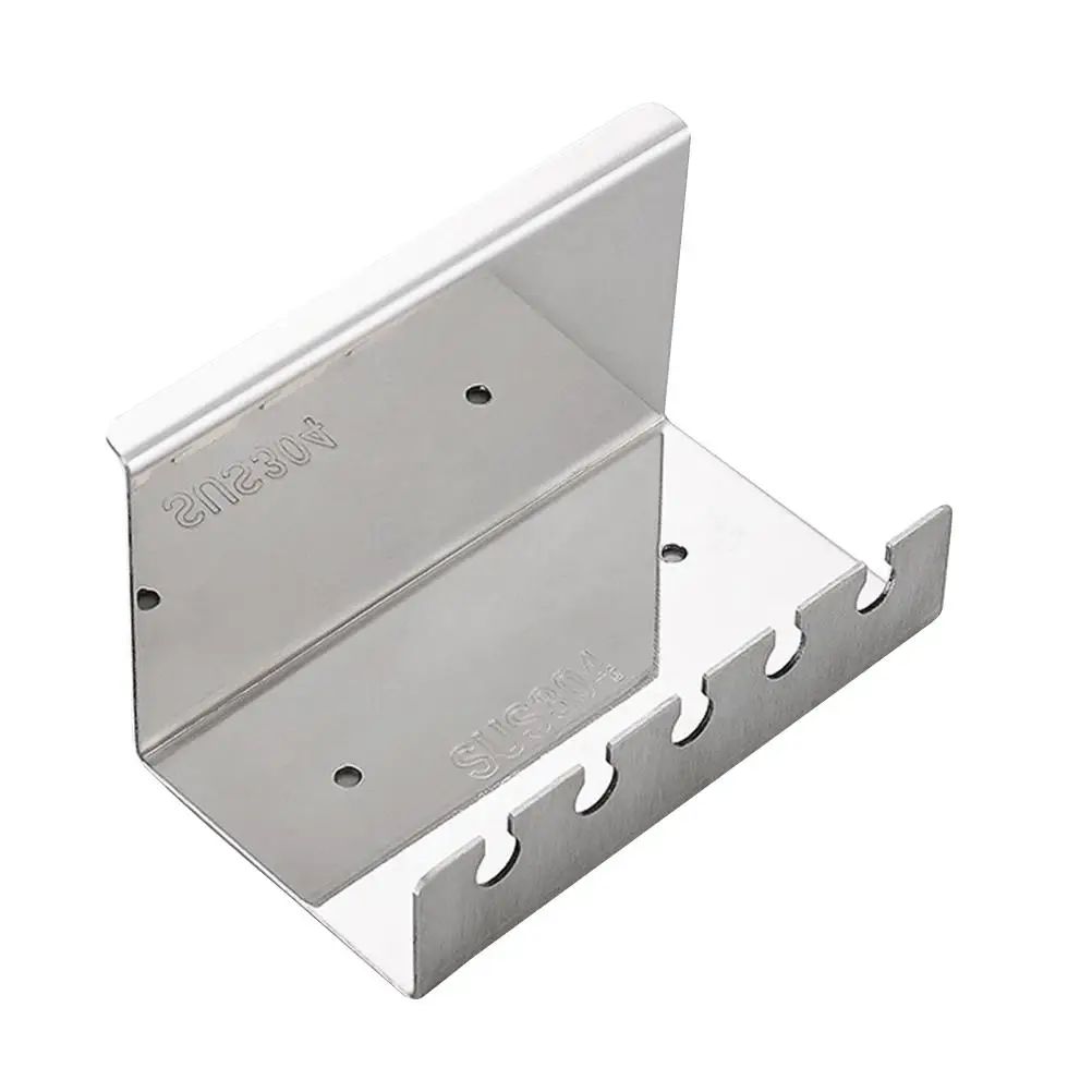 Stainless Steel Toothbrush Holder Wall Mounted Rack ganizer Bathroom Accessories Toothpaste Cup Stand Multifunctional Space