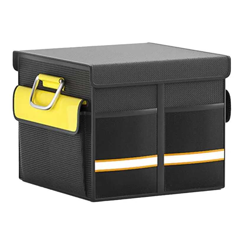 

Car Trunk Organizer Van Trunk Storage Box Heavy Duty Organizer With Reinforced Handle Large Capacity Foldable For Car Home