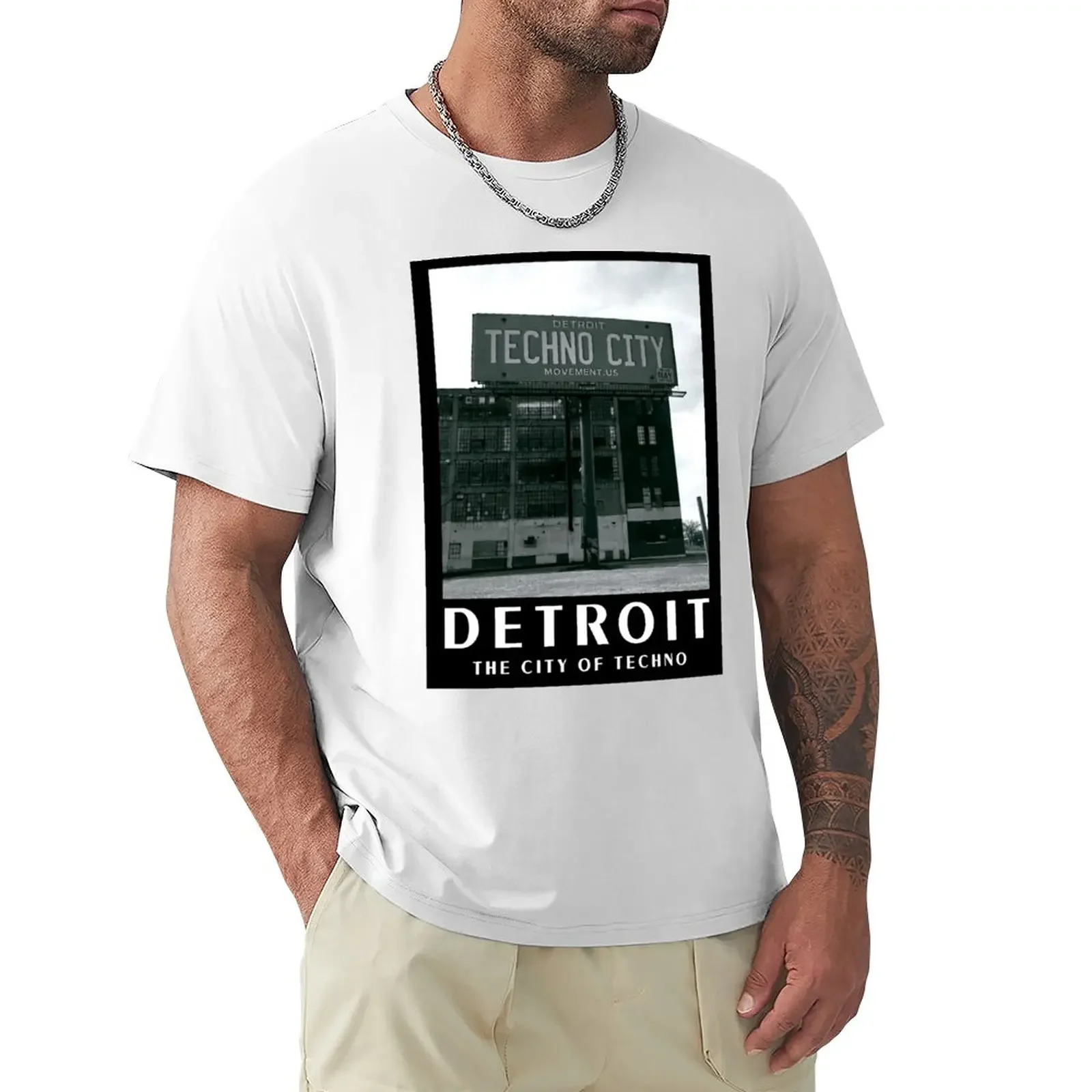 

Detroit - The City of Techno T-Shirt black t shirts t-shirts man plus size tops korean fashion mens graphic t-shirts anime
