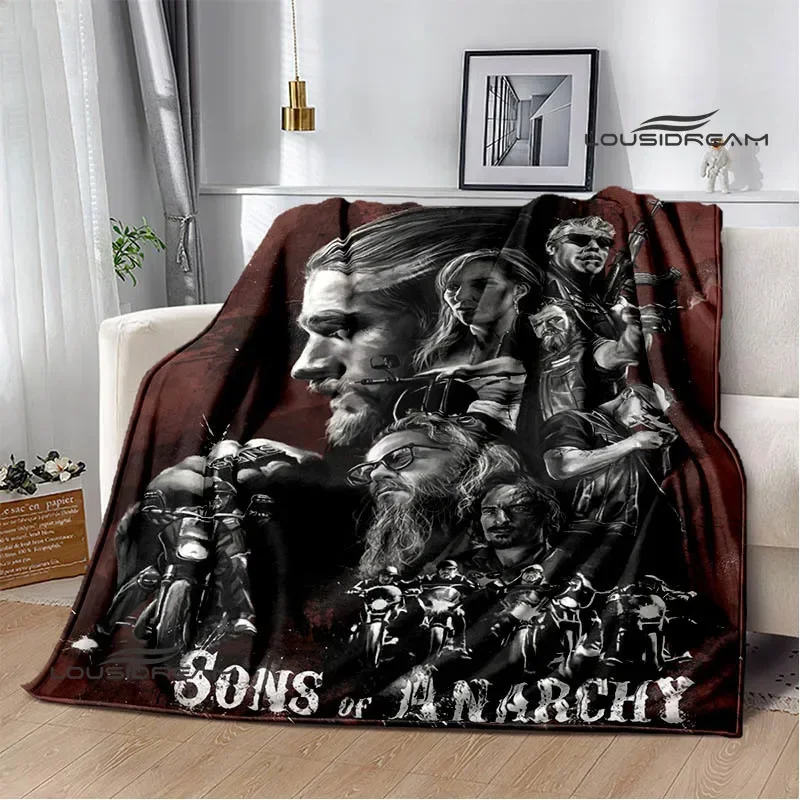 Anarchy 어린이용 레트로 인쇄 담요, 따뜻한 담요, 부드럽고 편안한 담요, 피크닉 담요, 생일 선물 