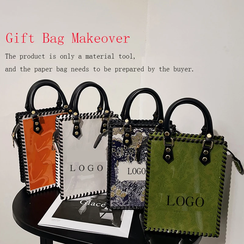 Tote Bag Diy Kit Change Branded Paper Bag To a Real Bag - AliExpress