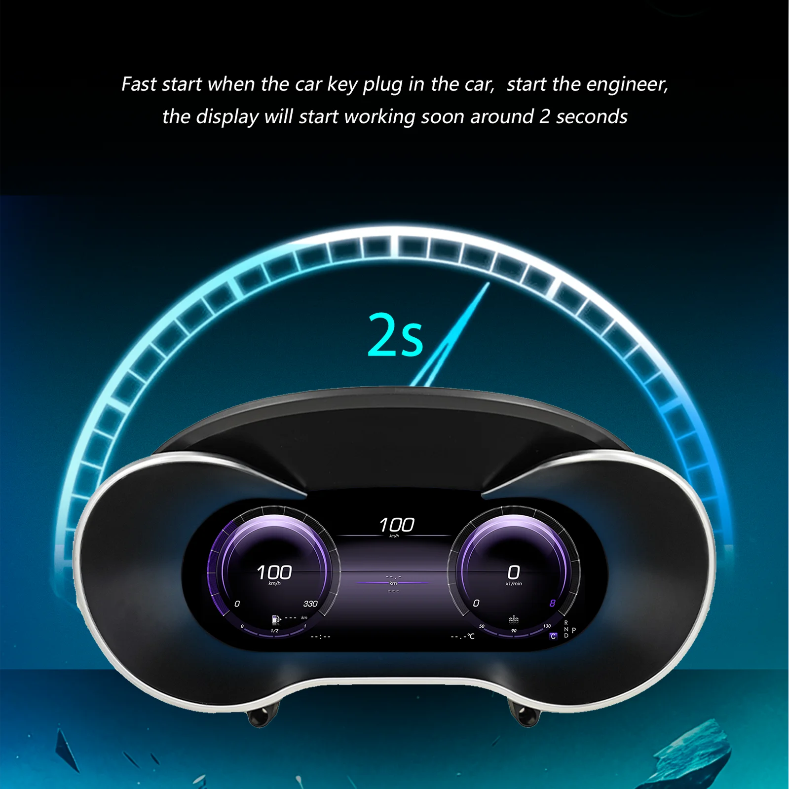 Panel de Instrumentos Digital LCD de 12.3'' para Benz Clase E W212 LHD, Años 2010-2015, Compatible con Carplay, HDMI, Velocímetro LCD, Cabina Virtual 7